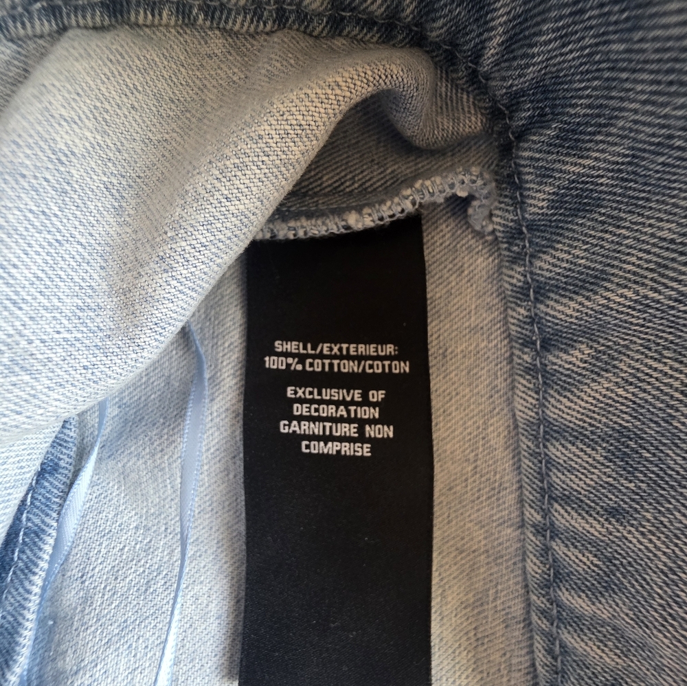 House of Harlow 1960 Denim Studded Crop Tank - Picture 6 of 7